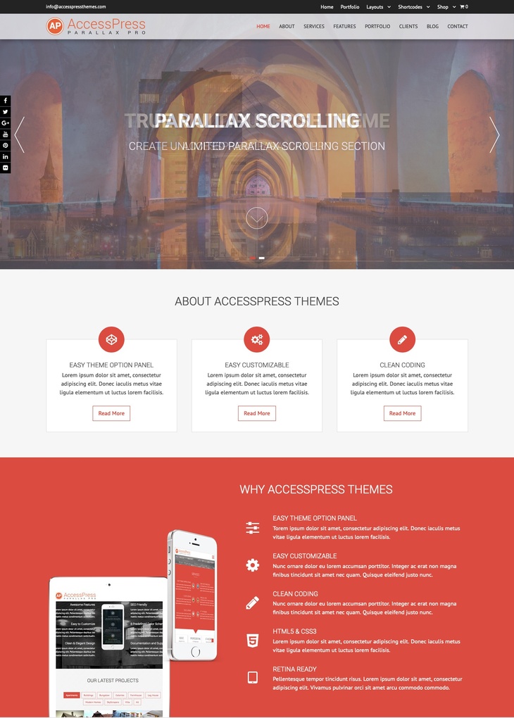 AccessPress Parallax Pro WordPress Theme