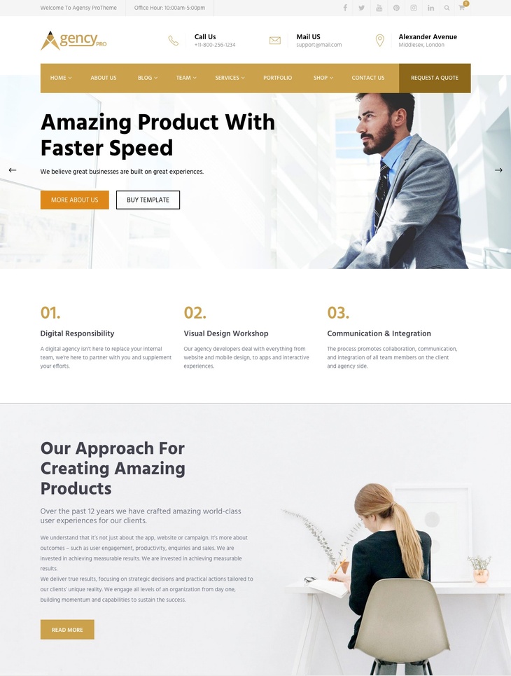 Agency Pro WordPress Theme