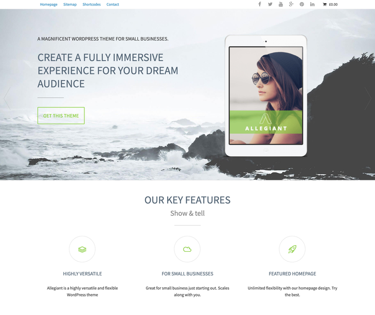 Allegiant WordPress Theme