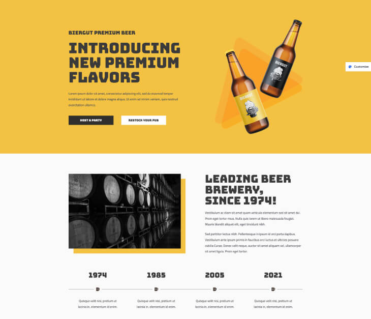 Astra Landing Page Theme