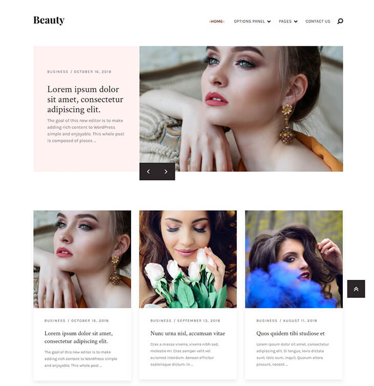 beauty wordpress theme