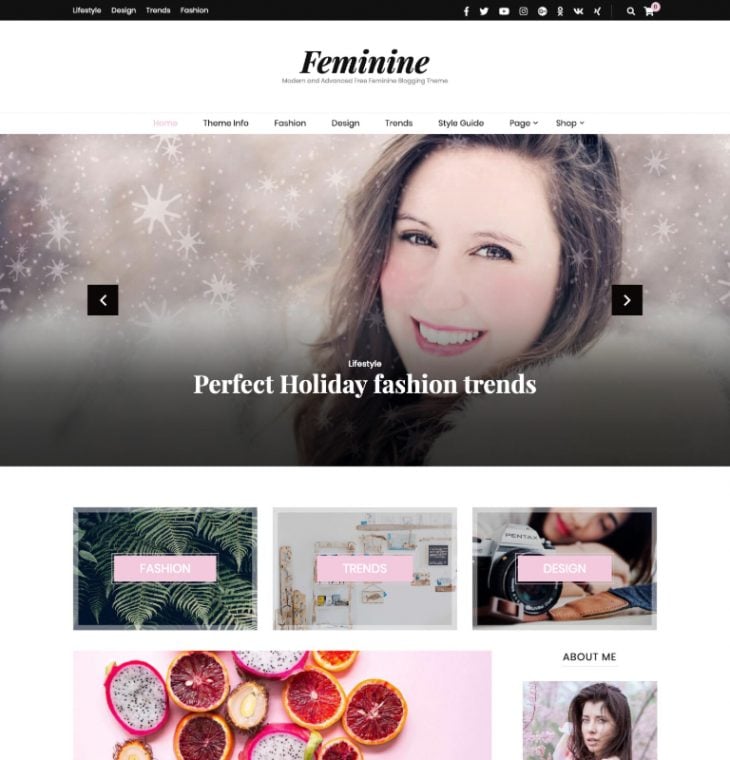 Blossom Feminine WordPress Theme