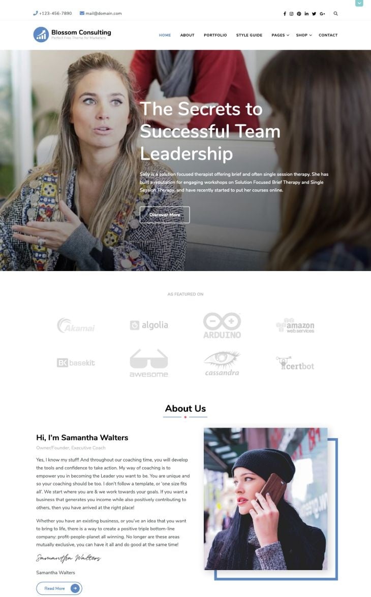 Blossom Consulting Free WordPress Theme