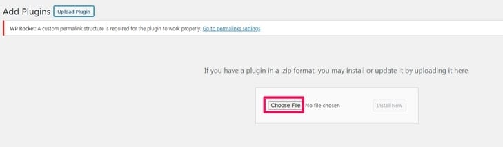 choose plugin file