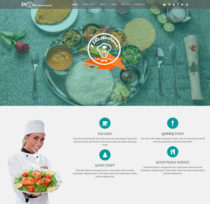 Di Restaurant Free WordPress Theme