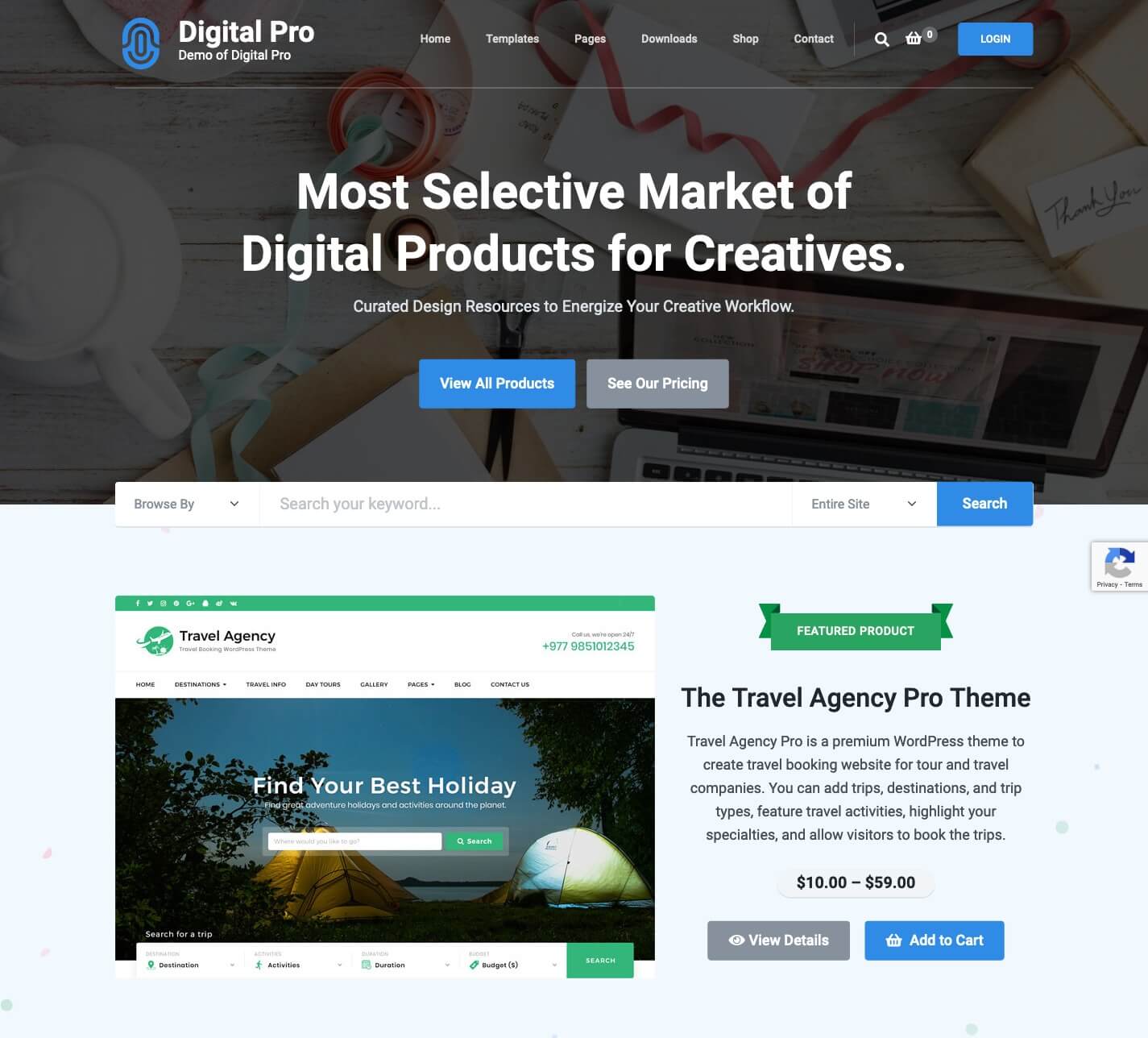 Digital Download Pro WordPress Theme