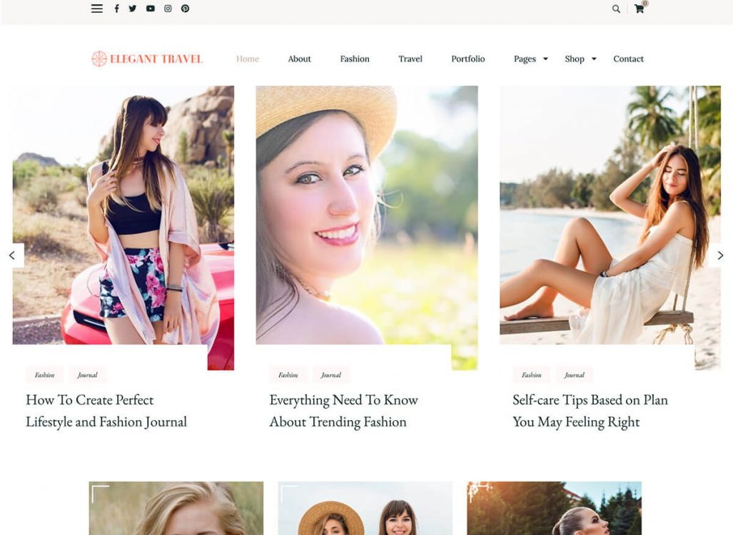 Elegant Travel Free WordPress Theme