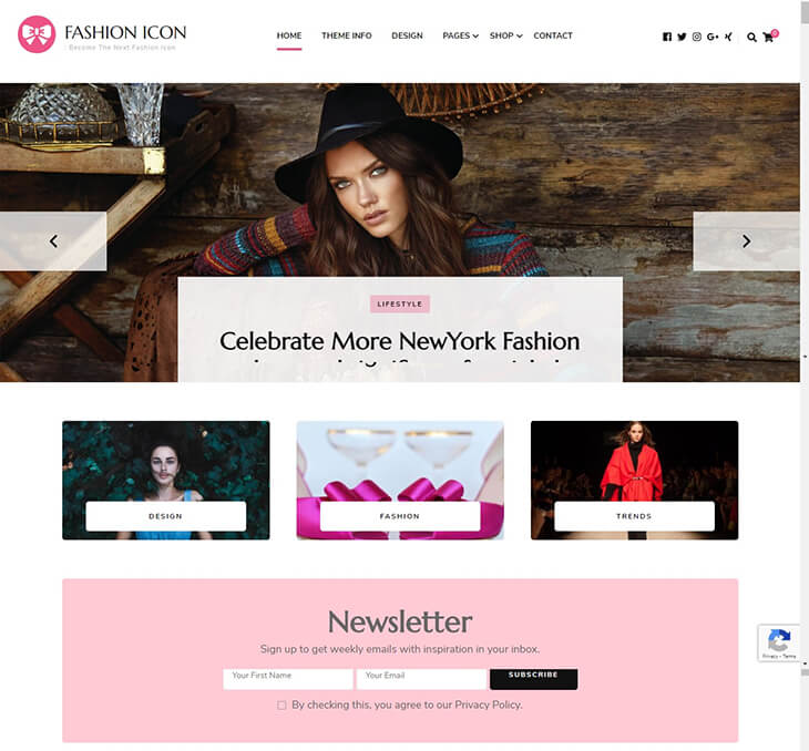 Fashion Icon WordPress Theme