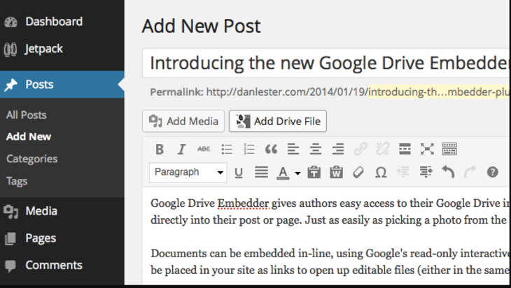 Google Drive Embedder