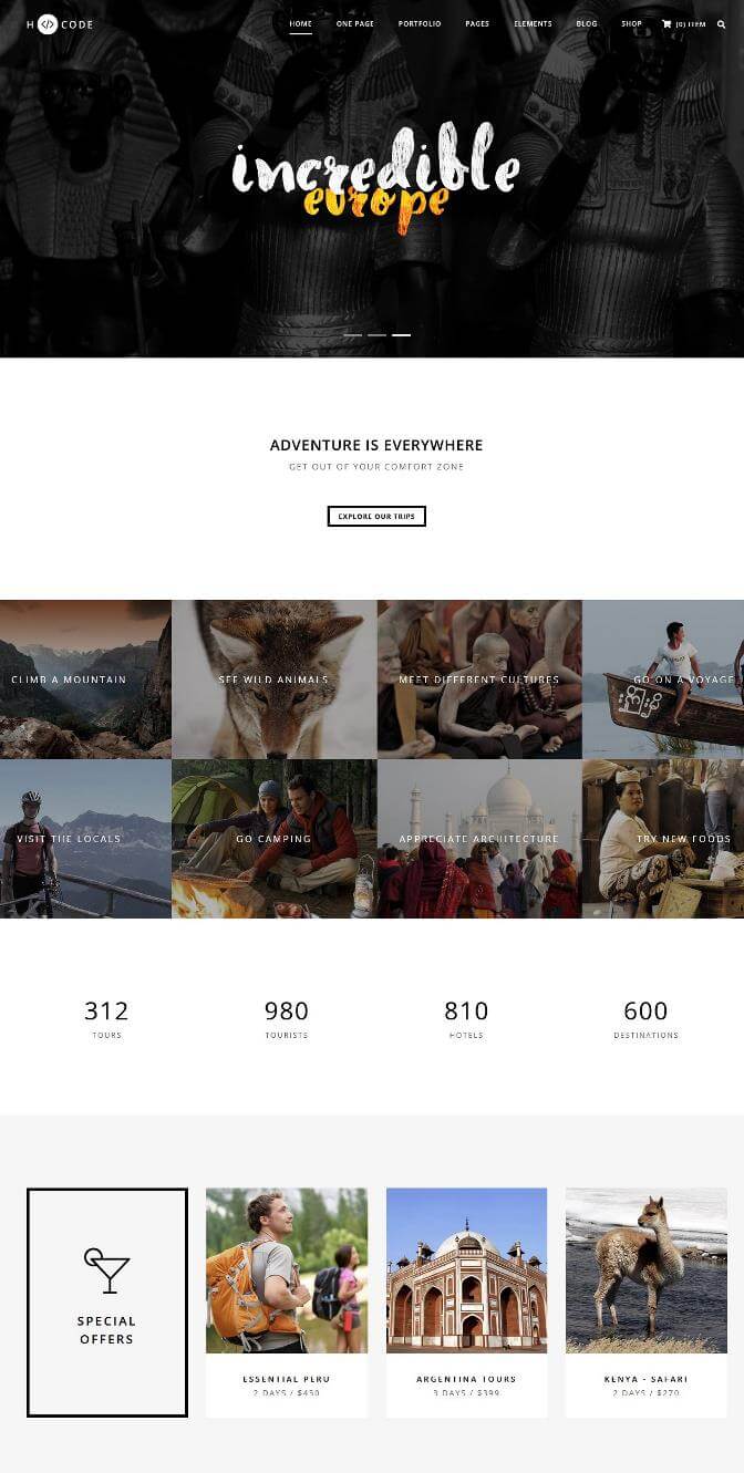 H-Code WordPress Theme