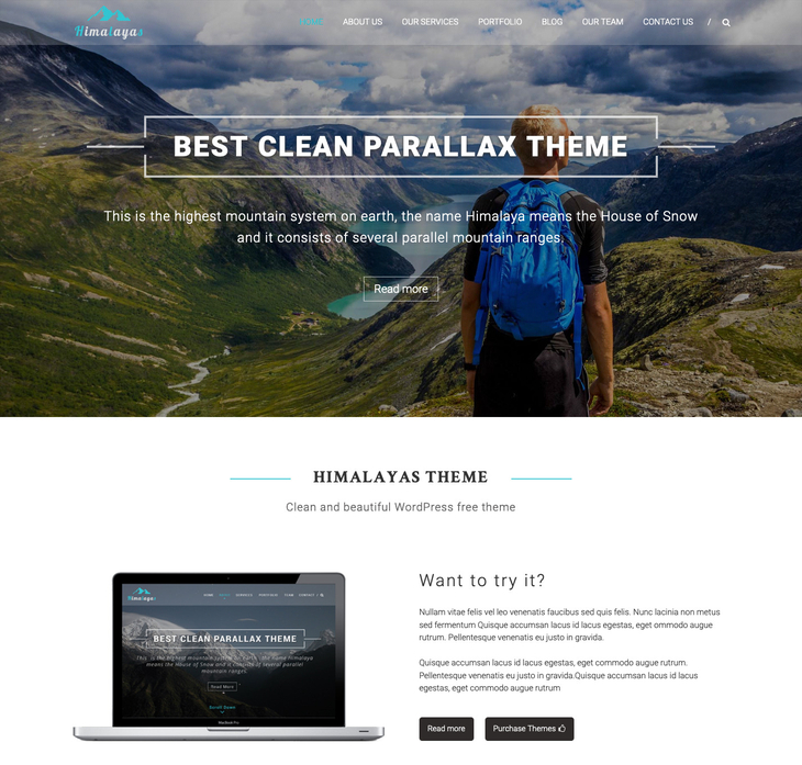 Himalayas WordPress Theme