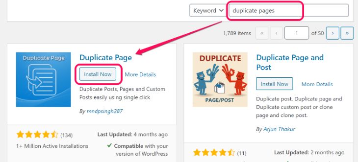 Inserting Duplicate Page’s keyword inside text box in WordPress