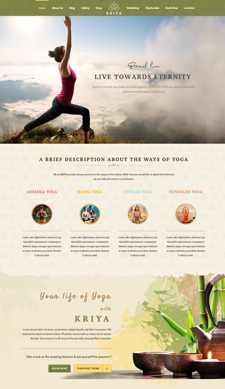 Kriya WordPress Theme