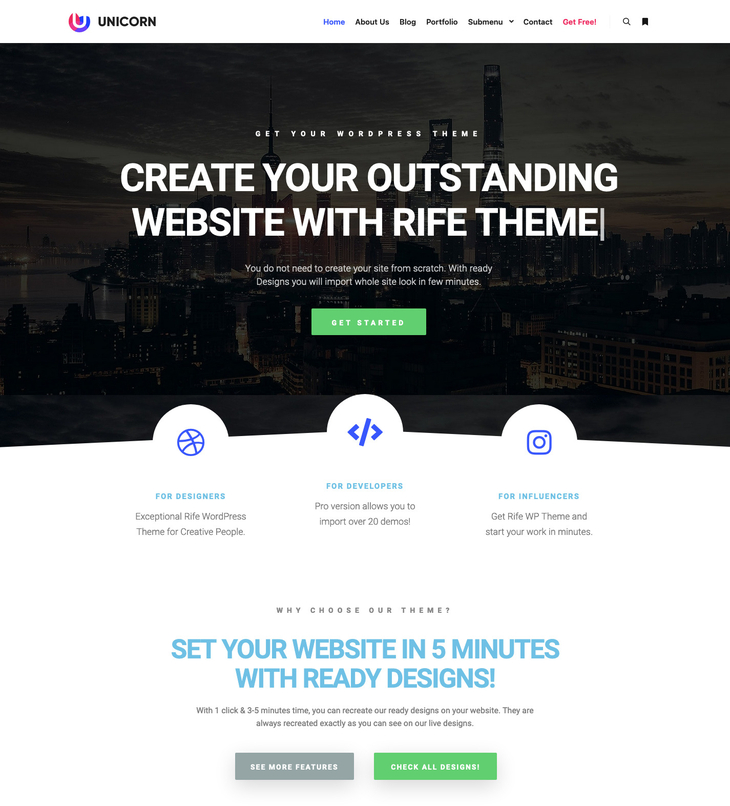 Rife WordPress Theme