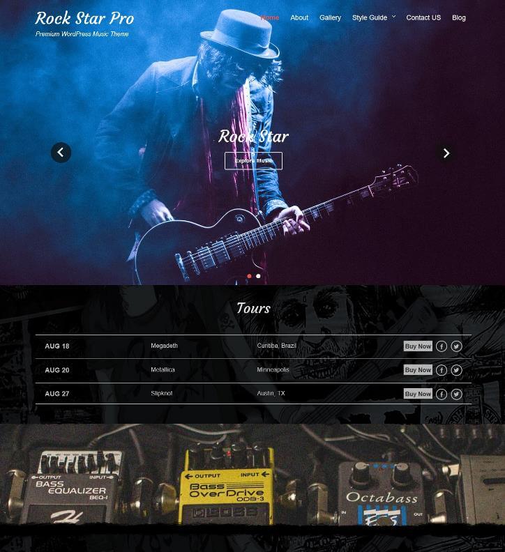 Rock Star WordPress Theme