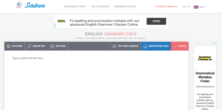 Scribens Grammar Checker Tools