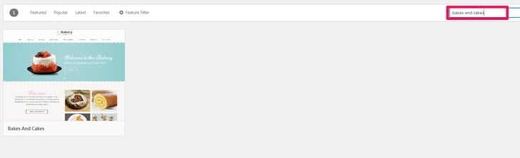 search wordpress theme