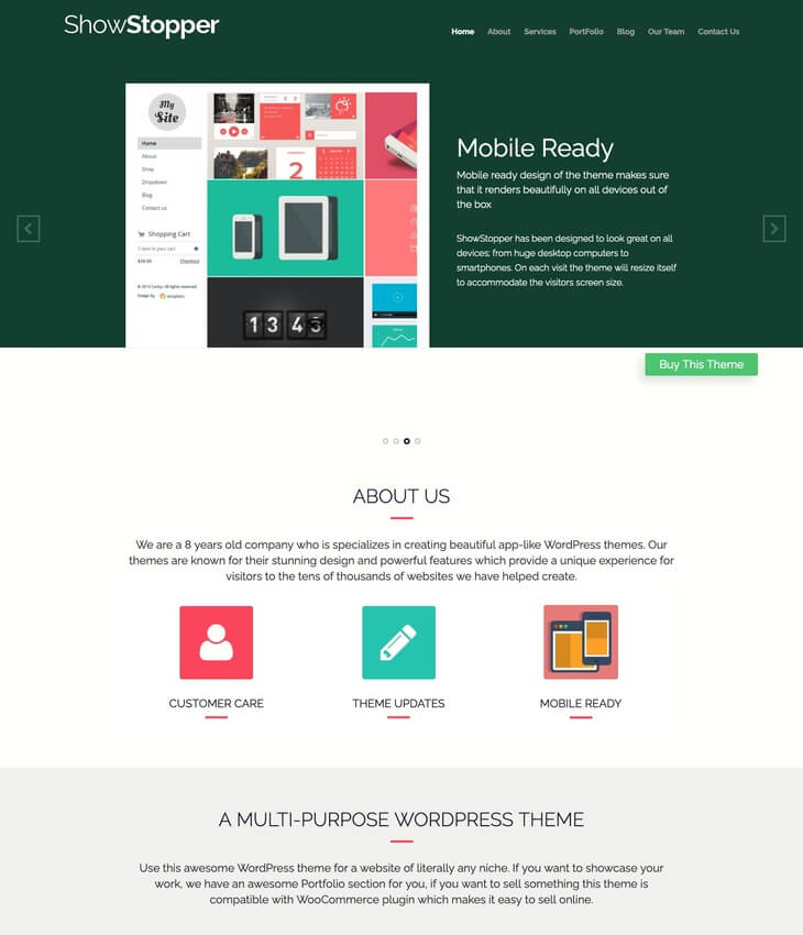 Showstopper WordPress Theme