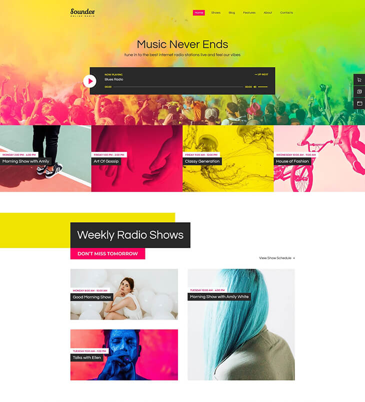 Sounder wordpress theme