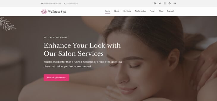 Spa And Salon Pro - Beauty Spa template