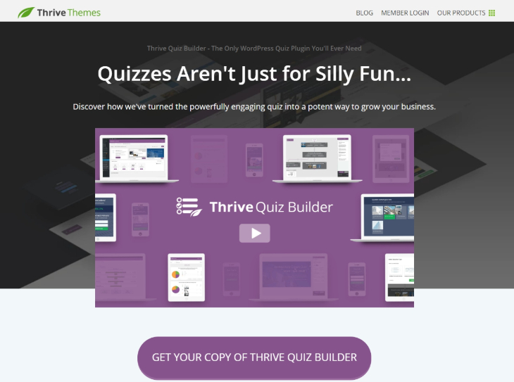 Thrive Quiz Builder WordPress Quiz Theme