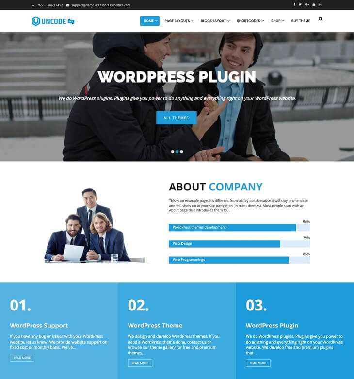 UncodePro WordPress Theme