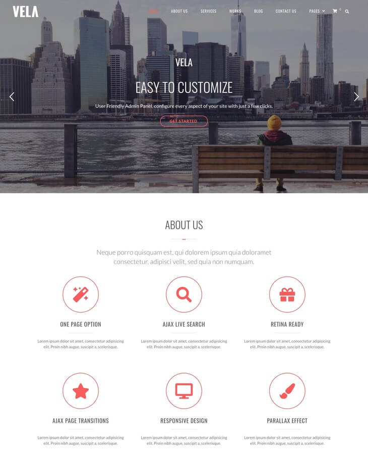 Vela WordPress Theme