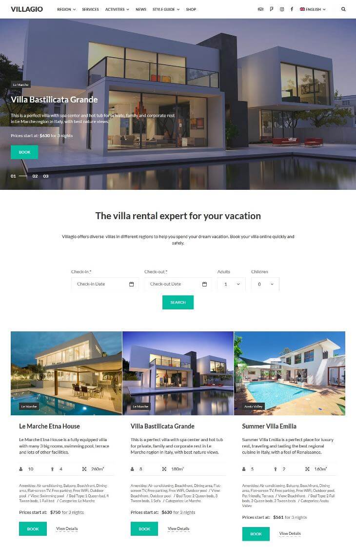 Villagio WordPress Theme