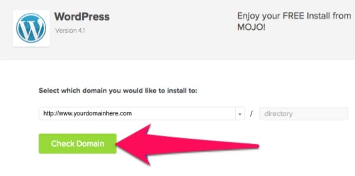 wordpress domain check