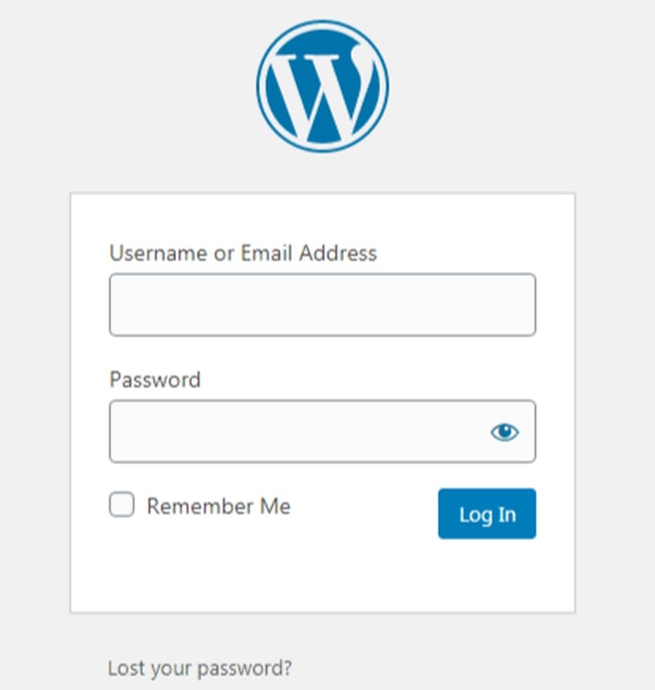 wordpress login