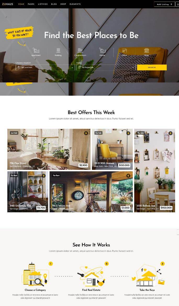 Zuhaus WordPress Theme