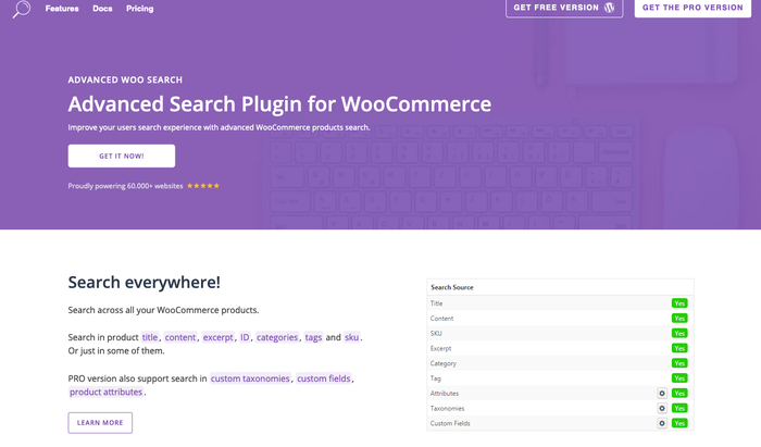 Advanced Woo Search Plugins