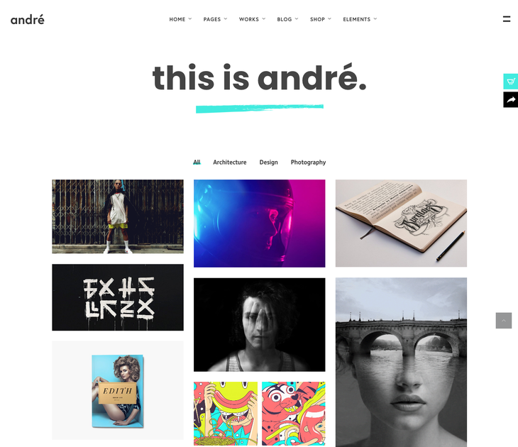 André Architecture Interior WordPress Theme