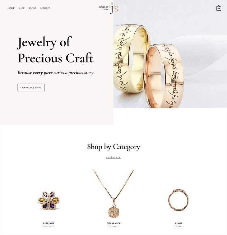 Astra Jewelery Theme