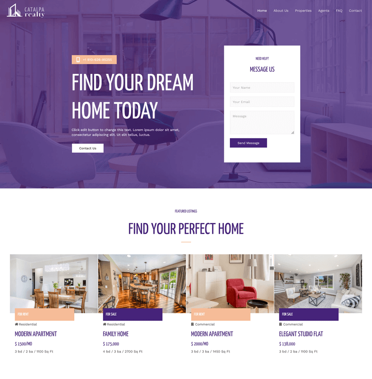 Astra Real Estate WordPress Theme