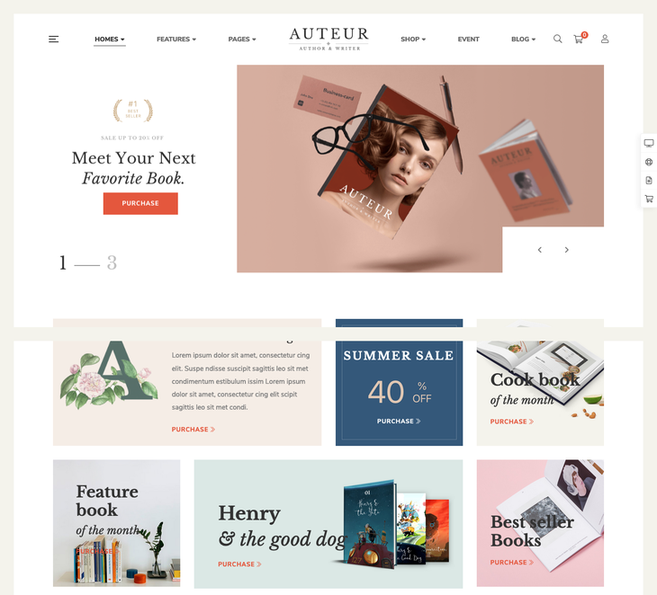 Auteur WordPress Theme