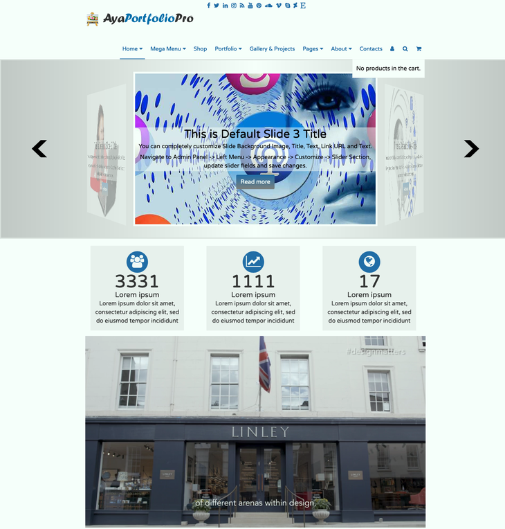 Aya Portfolio WordPress Theme