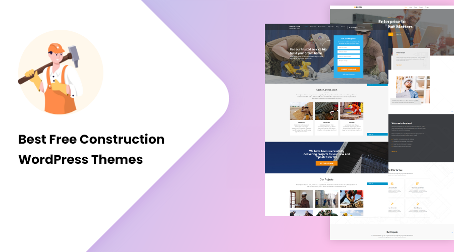 best free construction theme