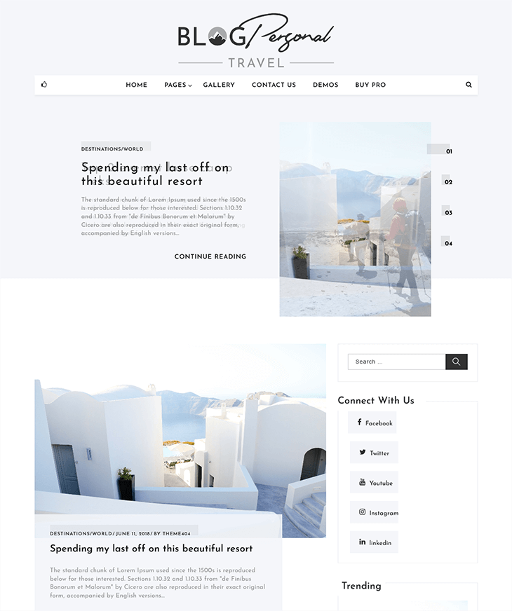 Blog Personal Free WordPress Theme