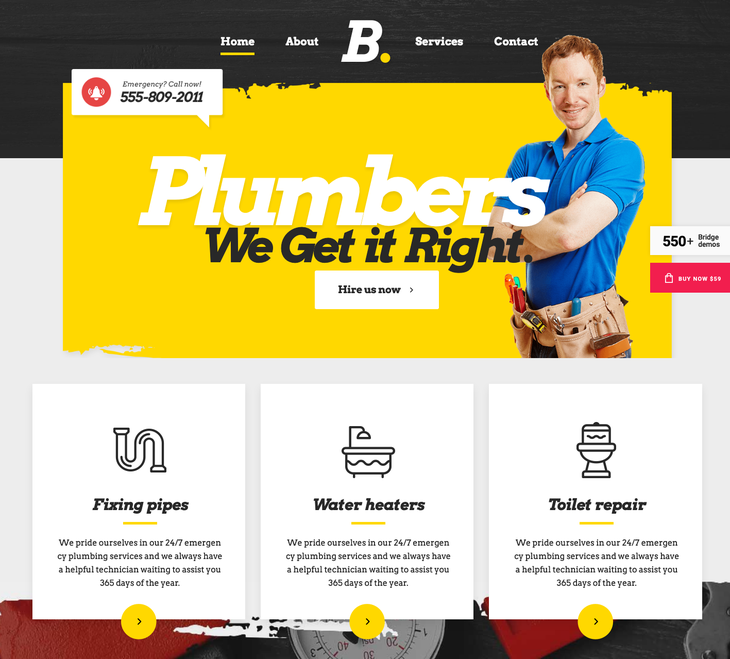 Bridge WordPress Theme