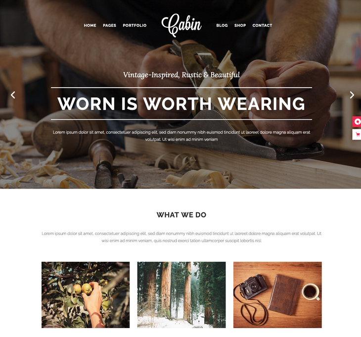 Cabin WordPress Theme