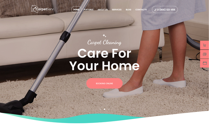 CarpetServ Cleaning Service WordPress Theme