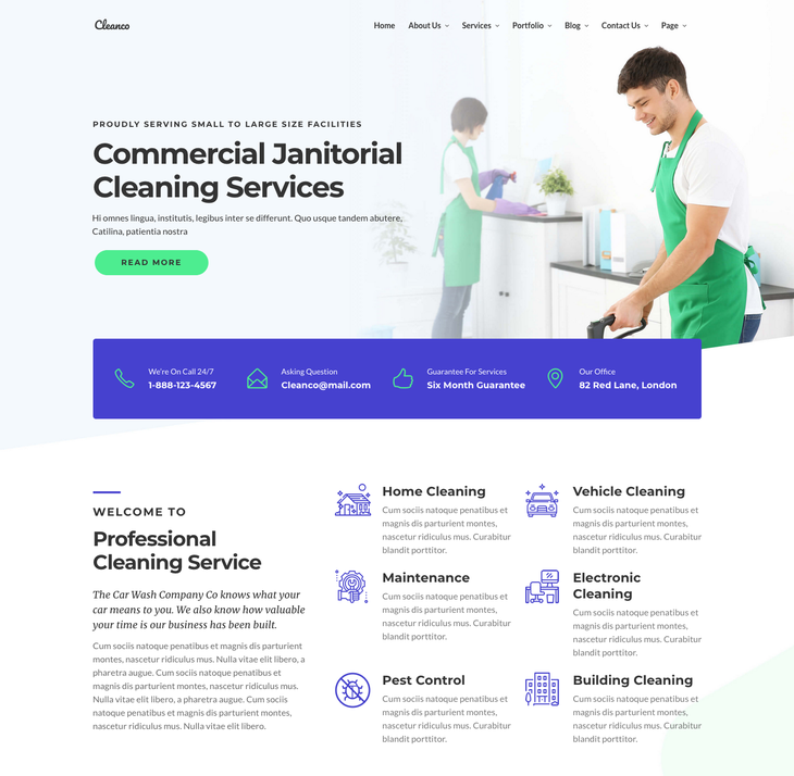 Cleanco Cleaning Service WordPress Theme