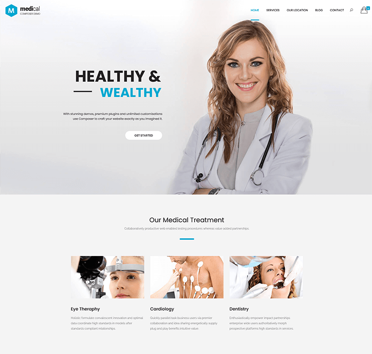 Composer Medical WordPress Theme