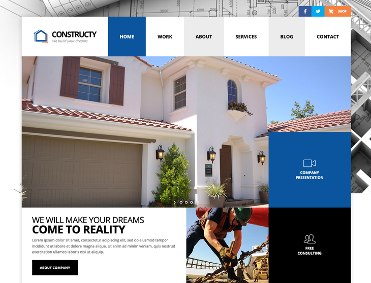 CONSTRUCTY WordPress Theme