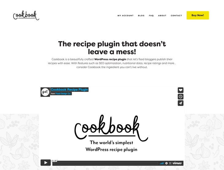 Cookbook WordPress Recipe Plugin