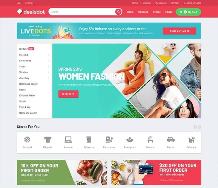 Dealsdot Multi Vendor Deals Theme