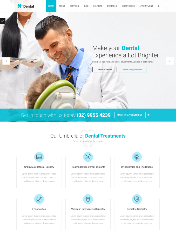 dental clinic theme