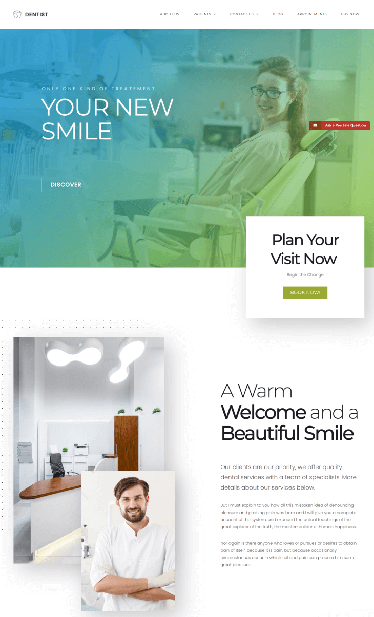 Dentist WP Theme