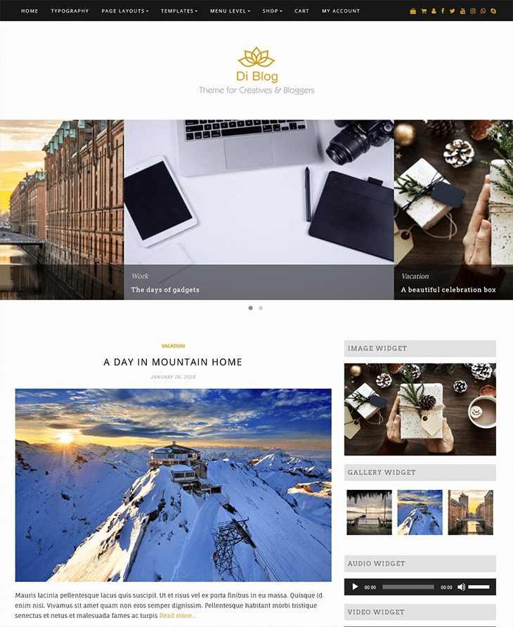 Di Blog Free WordPress Theme